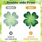 St Patricks Day Window Clings, Extra Large Shamrock Window Stickers Decorations for St. Patricks Window Decorations, 8 Sheets